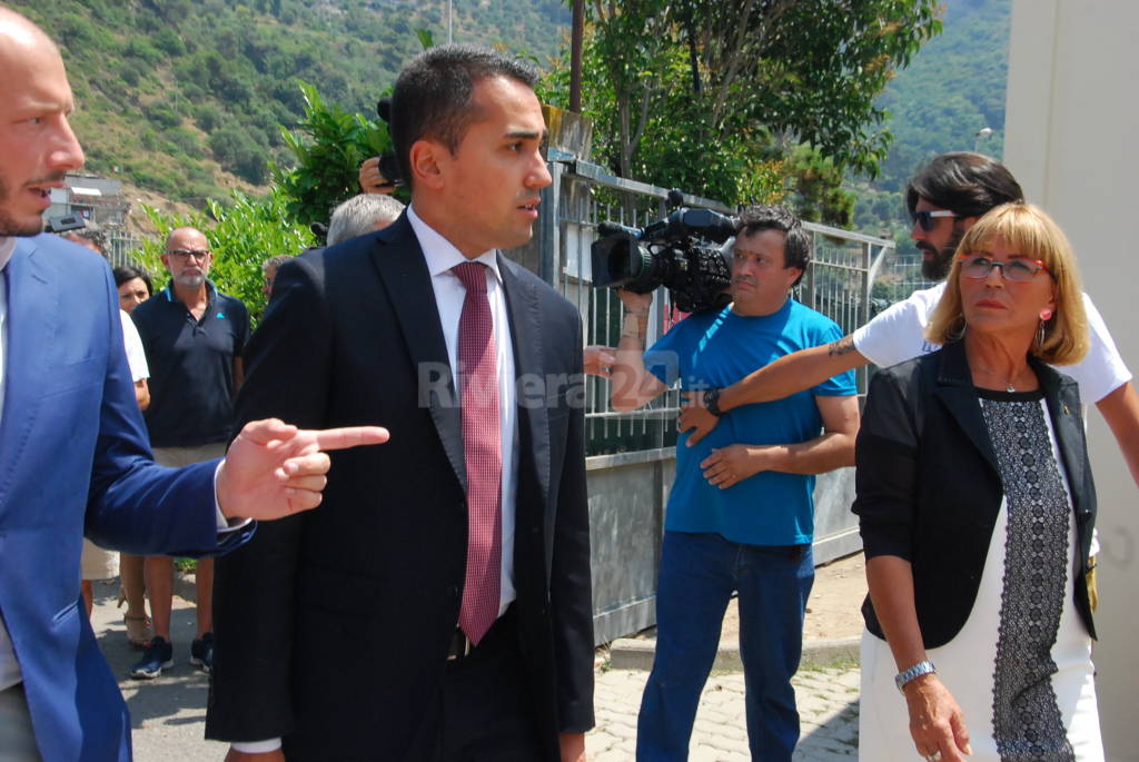 visita del vice presidente della Camera Luigi Di Maio a Ventimiglia