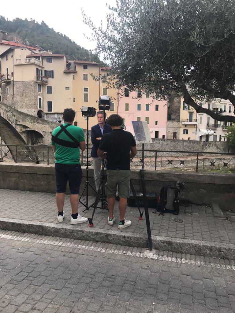 Tv tedesca realizza reportage sul soggiorno di Monet a Bordighera