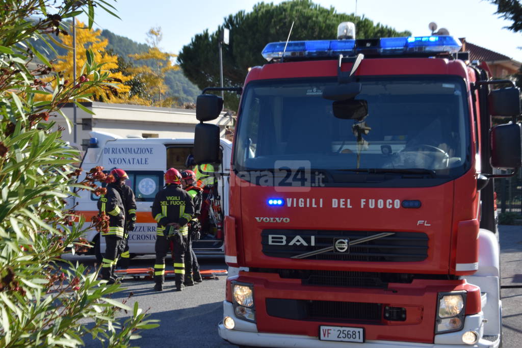 Persona caduta in campagna in località gandin