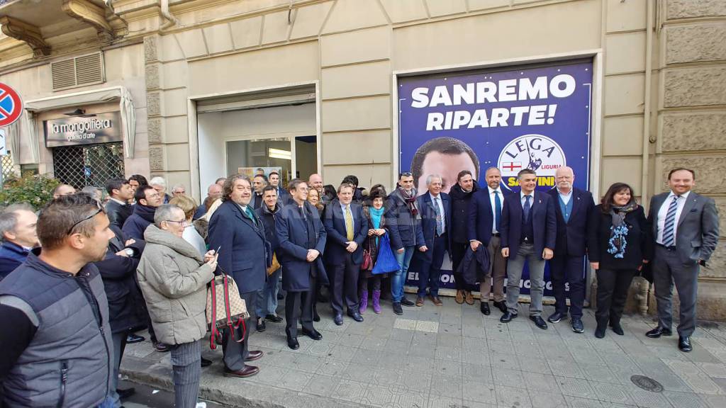 riviera24-Sanremo: l'inaugurazione del point della Lega