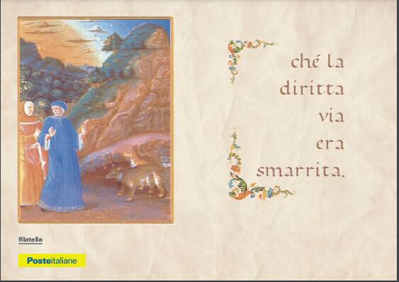 Giornata nazionale dedicata a Dante Alighieri Cartolina Danted