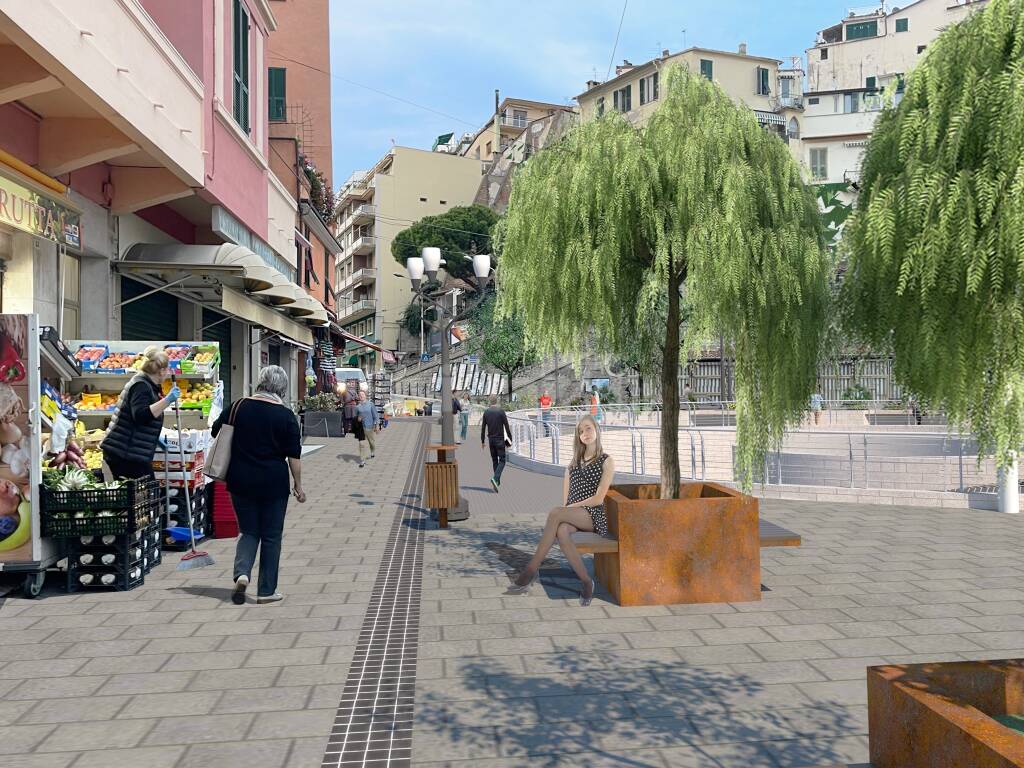 rendering park piazza eroi parcheggio ufficiali