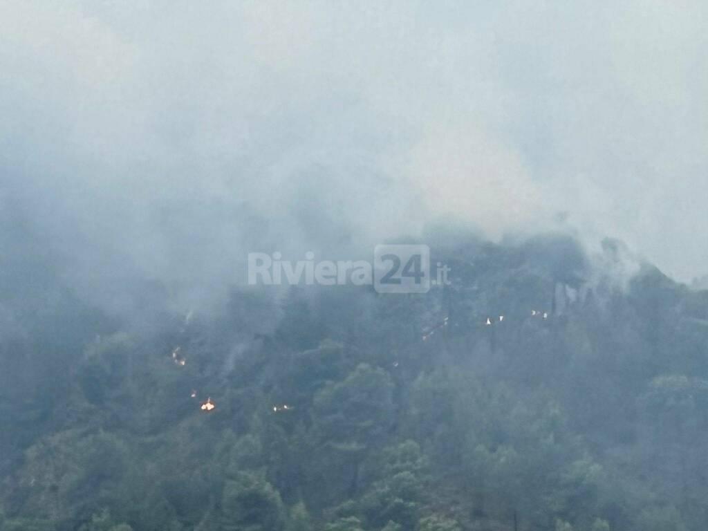 monte pozzo incendio