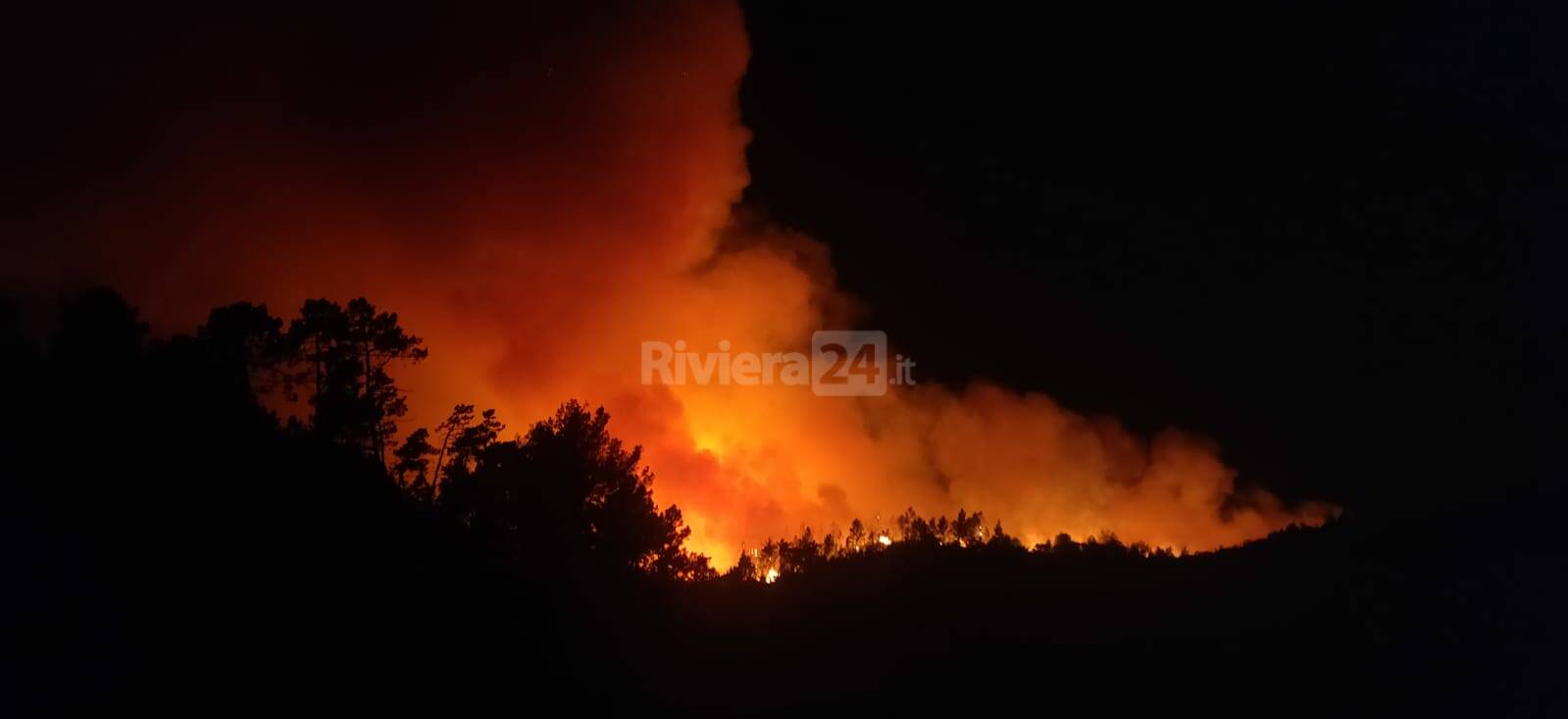 monte pozzo incendio