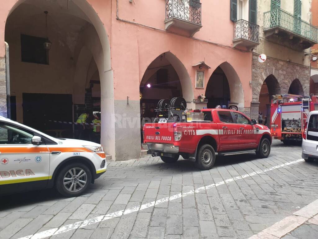 caduta mortale Pieve di Teco 