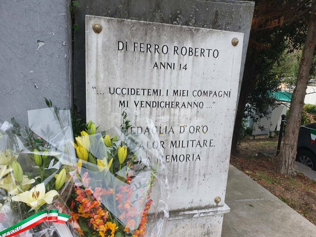 Inaugurazione targa in memoria di Manfredo Manfredi e ricordo Roberto di Ferro