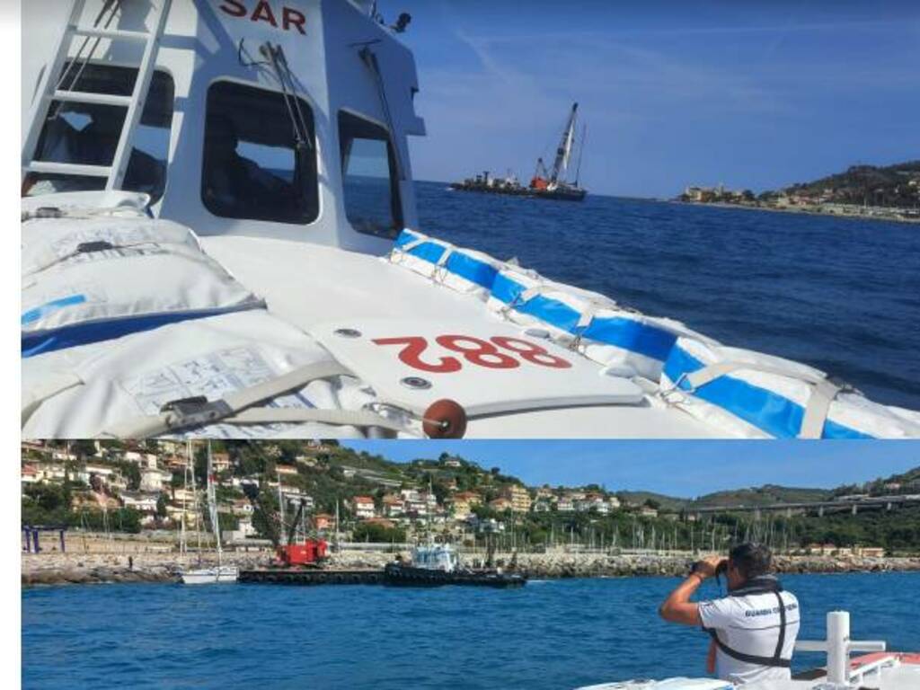 riviera24 - Recuperata vela incagliata a San Lorenzo al Mare