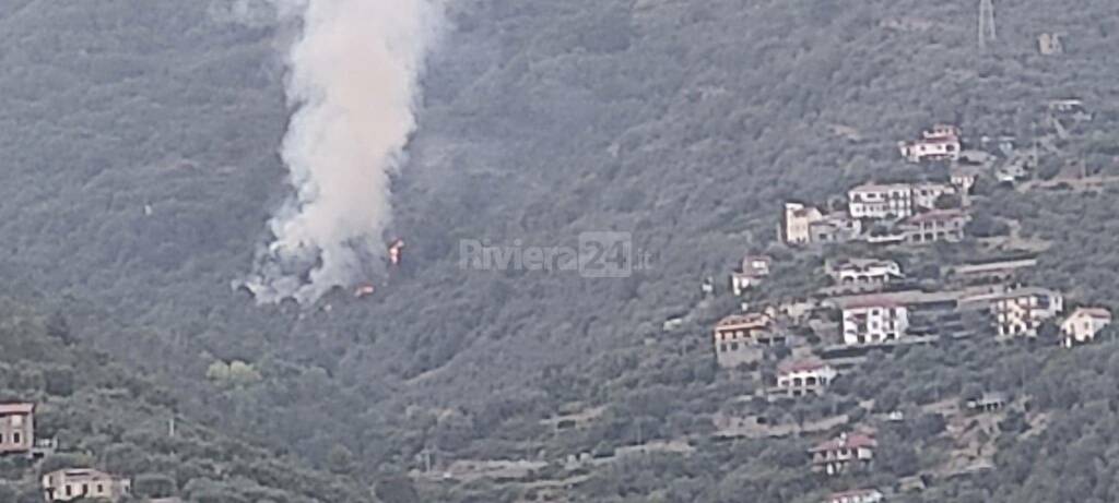 incendio bosco verezzo 21 agosto 2023