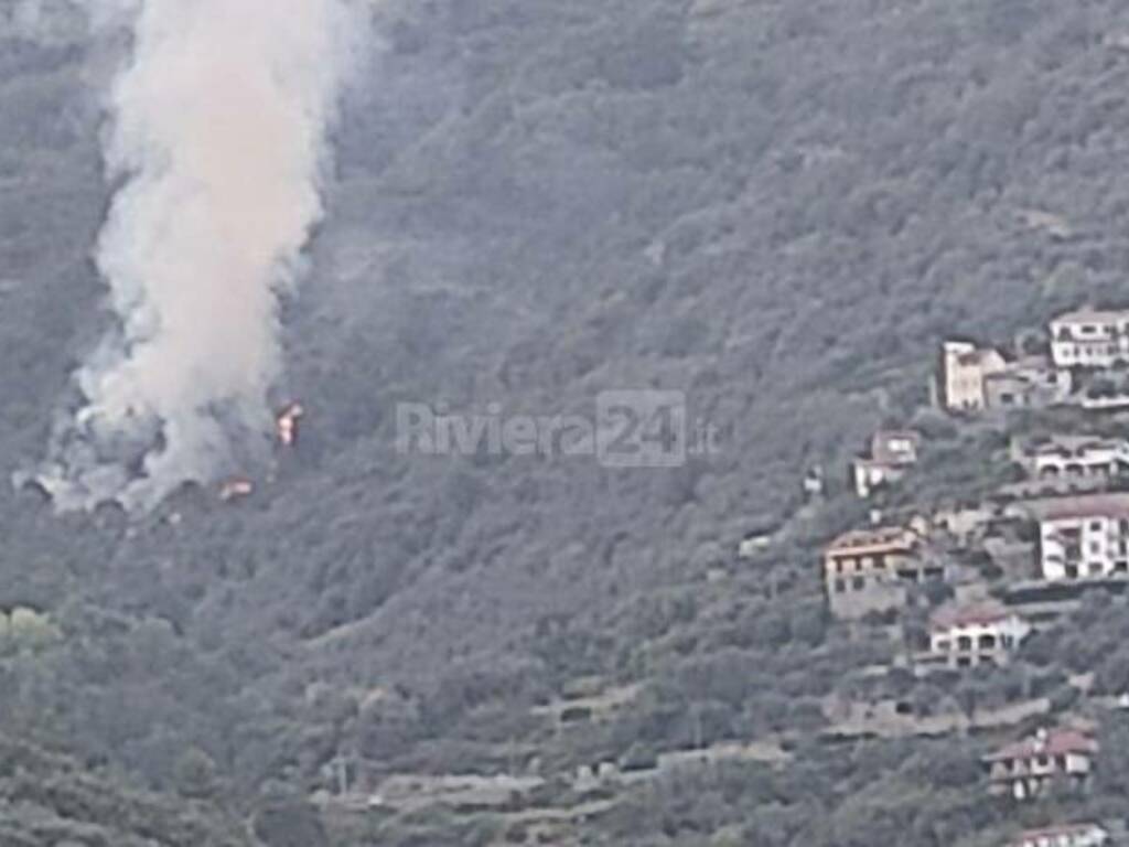 incendio bosco verezzo 21 agosto 2023