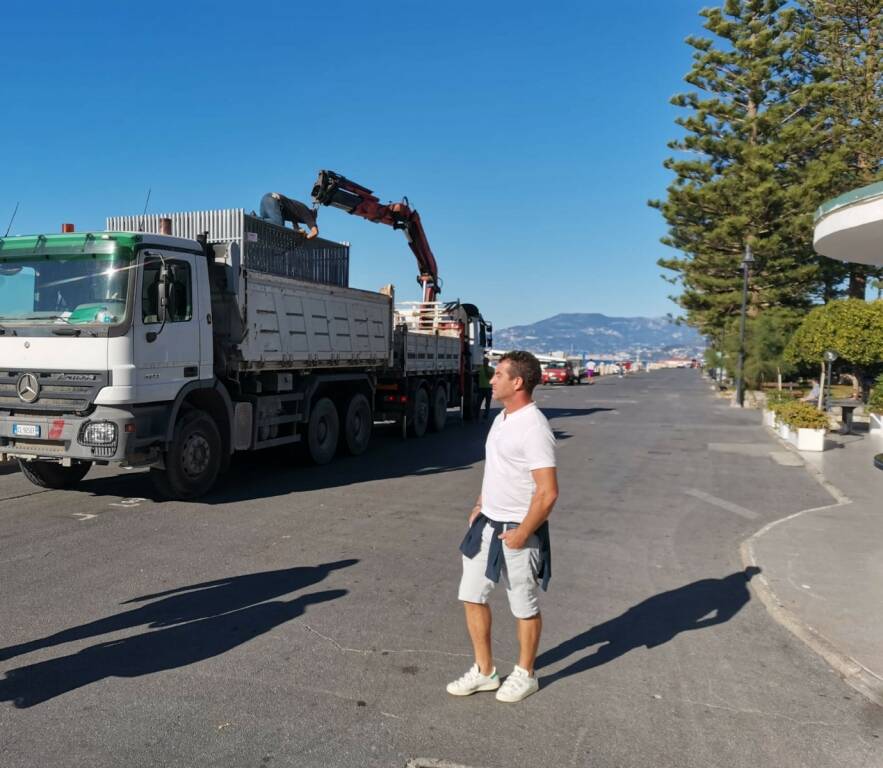 inizio lavori lungomare argentina