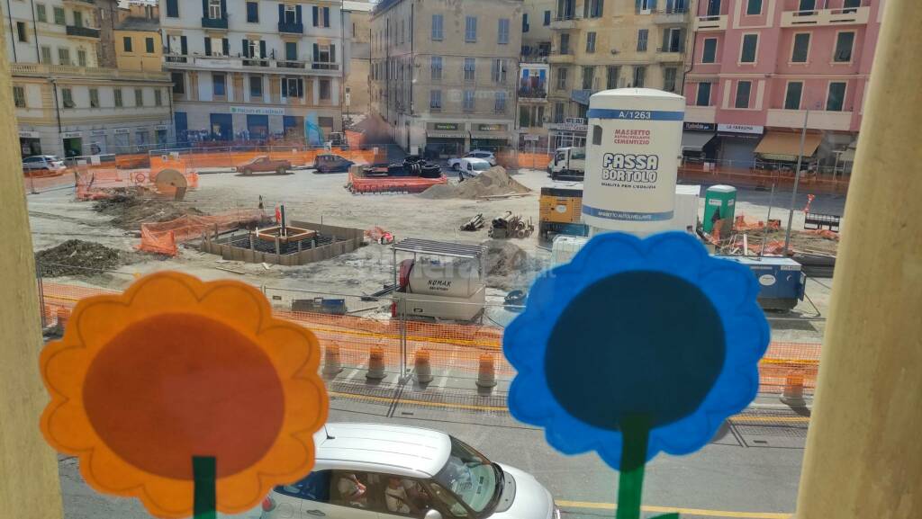 Lavori piazza eroi parcheggio