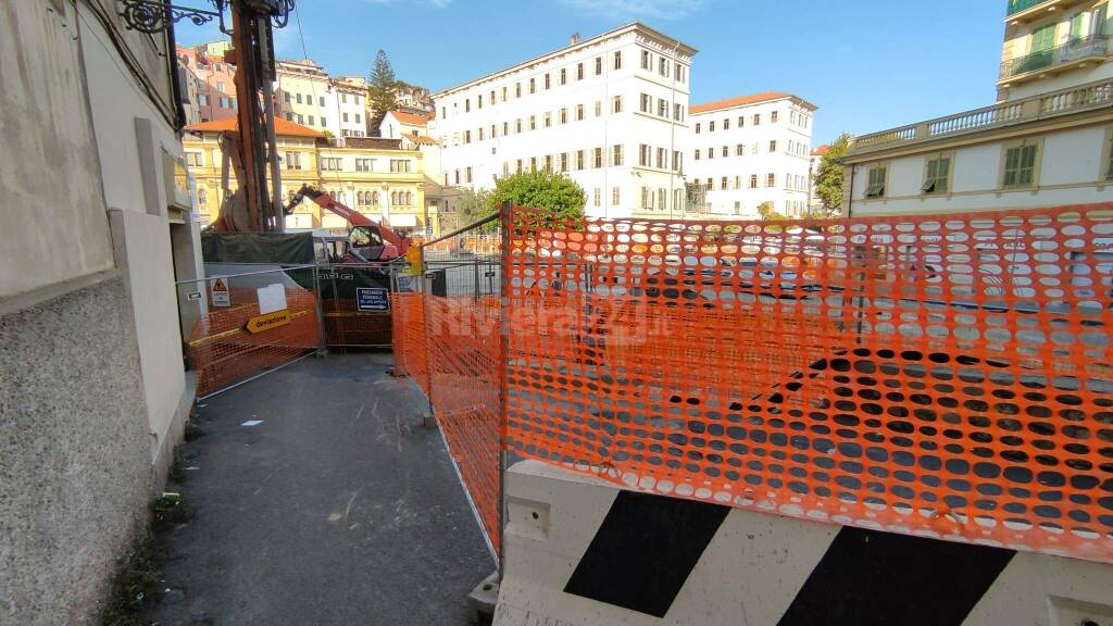 strada chiusa piazza eroi cantiere