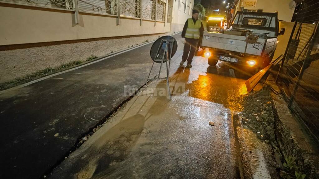 Rottura acquedotto Sanremo 