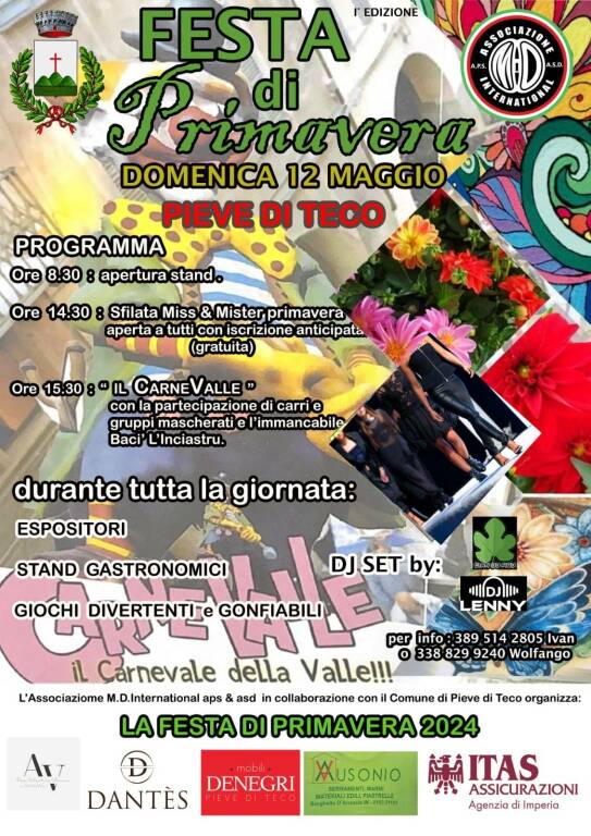 festa di primavera pieve di teco 2024