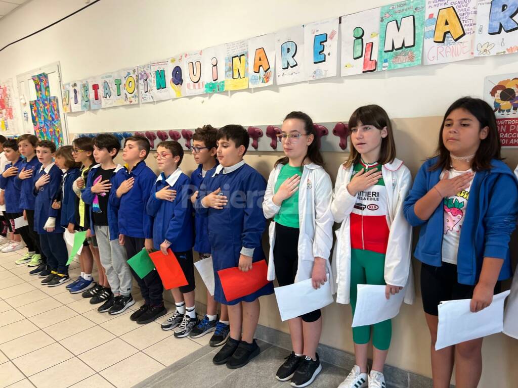 Lions bandiere Santo Stefano Riva Ligure scuole