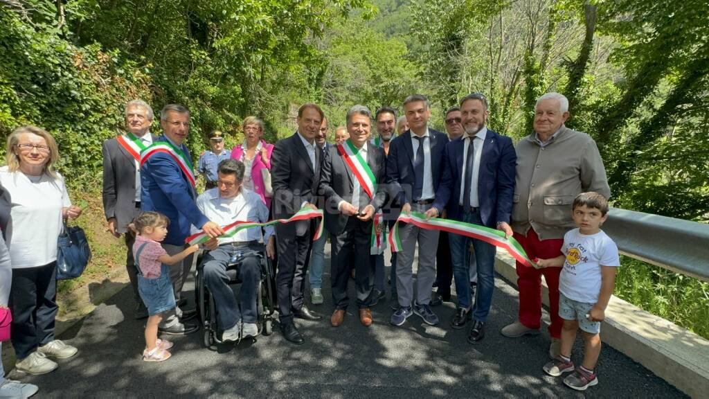 Rezzo, inaugurata la strada comunale che unisce alcune borgate del paese