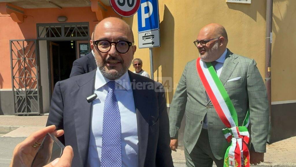 Ministro Gennaro Sangiuliano a Riva Ligure