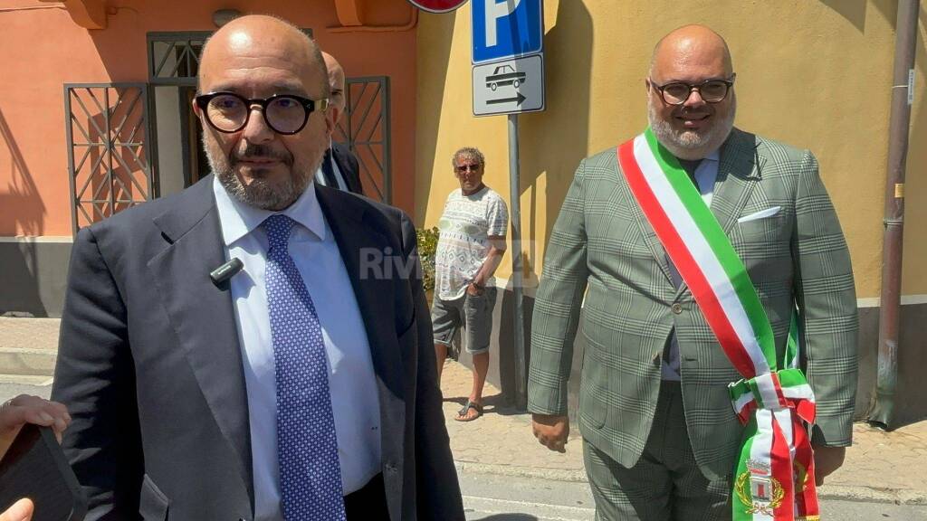 Ministro Gennaro Sangiuliano a Riva Ligure