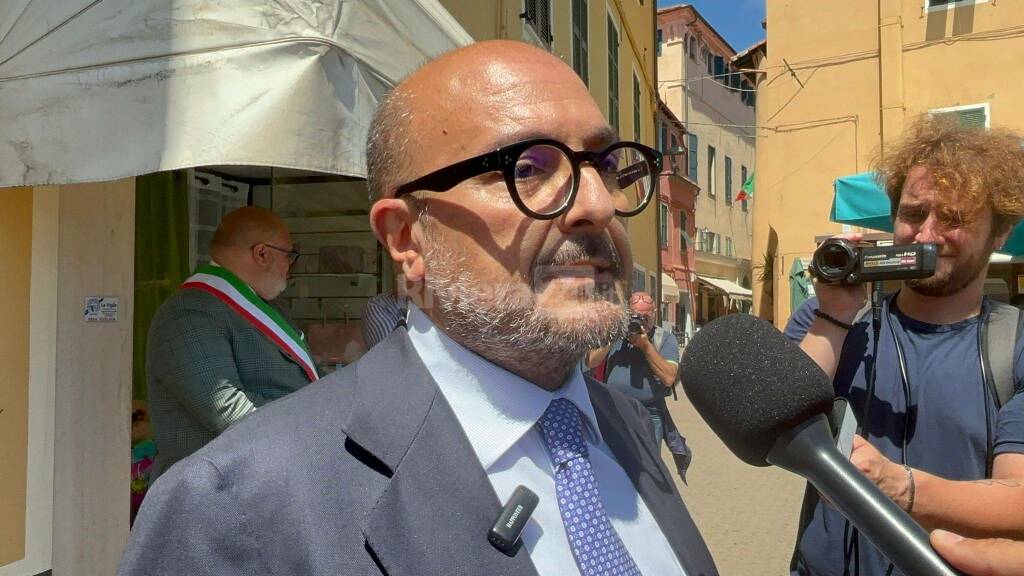 Minitsro Gennaro Sangiuliano a Riva Ligure