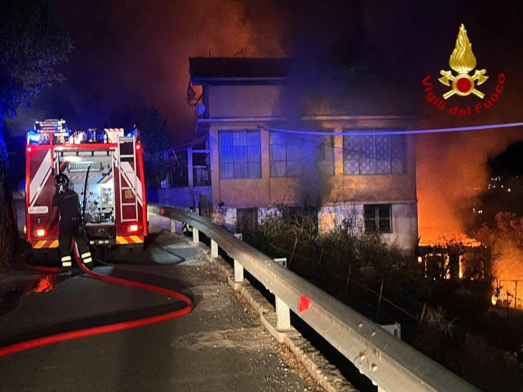 incendio abitazione ventimiglia